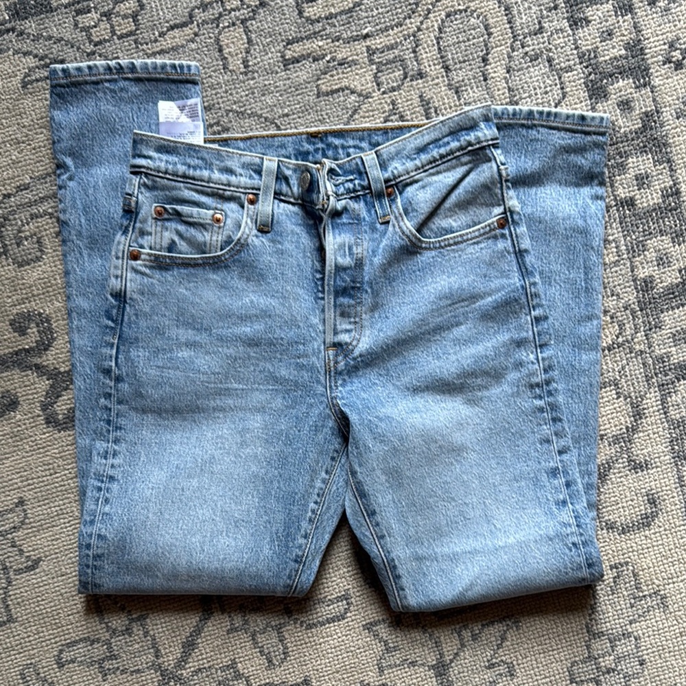 Levi’s 501 Skinny Classic Blue Denim Jeans 25/28